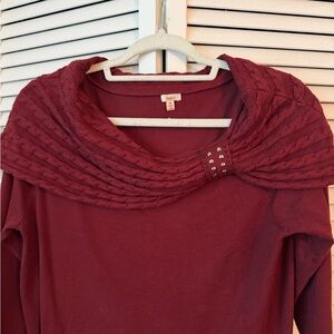 Reba McEntire Black Sweater with embellishment Size M